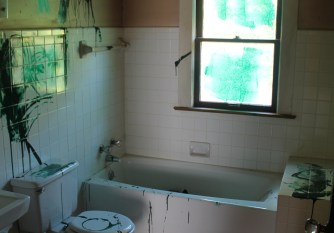 Current master bath. 